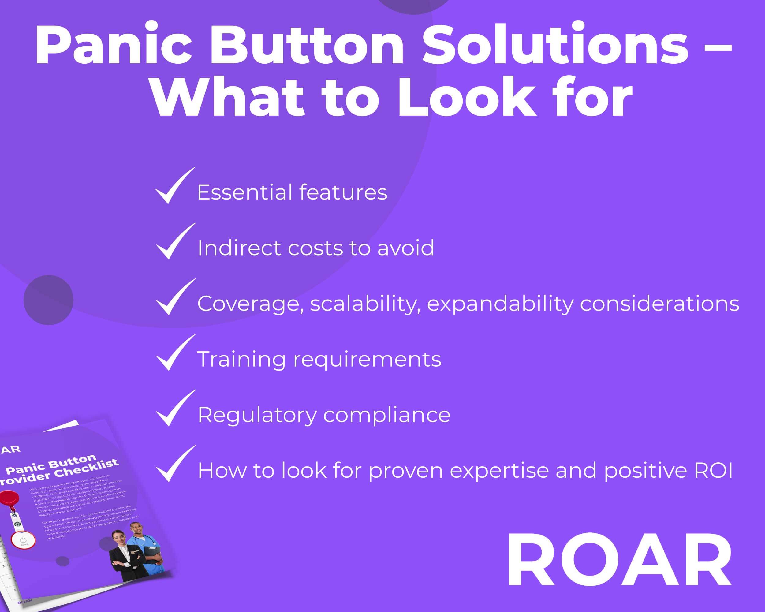 The Panic Button Provider Checklist | ROAR